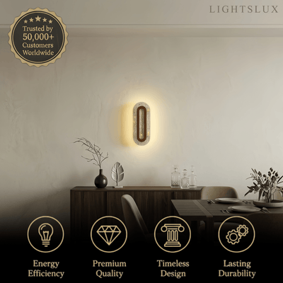 Strata Natural Travertine Wall Light
