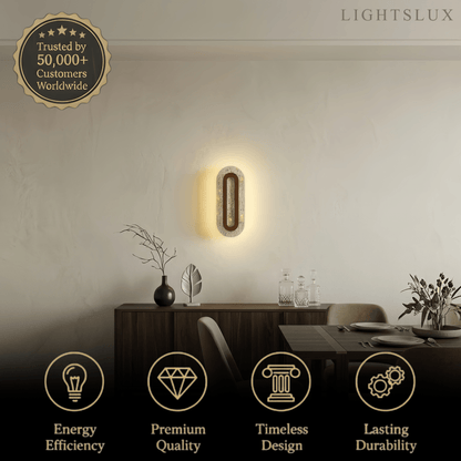 Strata Natural Travertine Wall Light