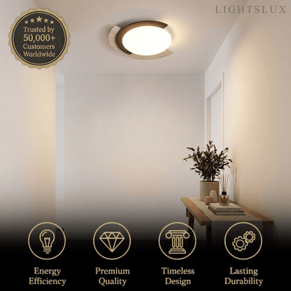 Strata Natural Travertine Ceiling Light