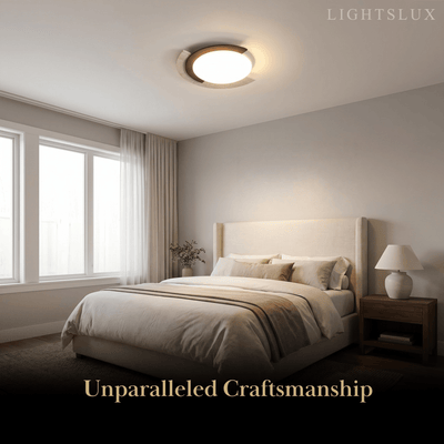 Strata Natural Travertine Ceiling Light