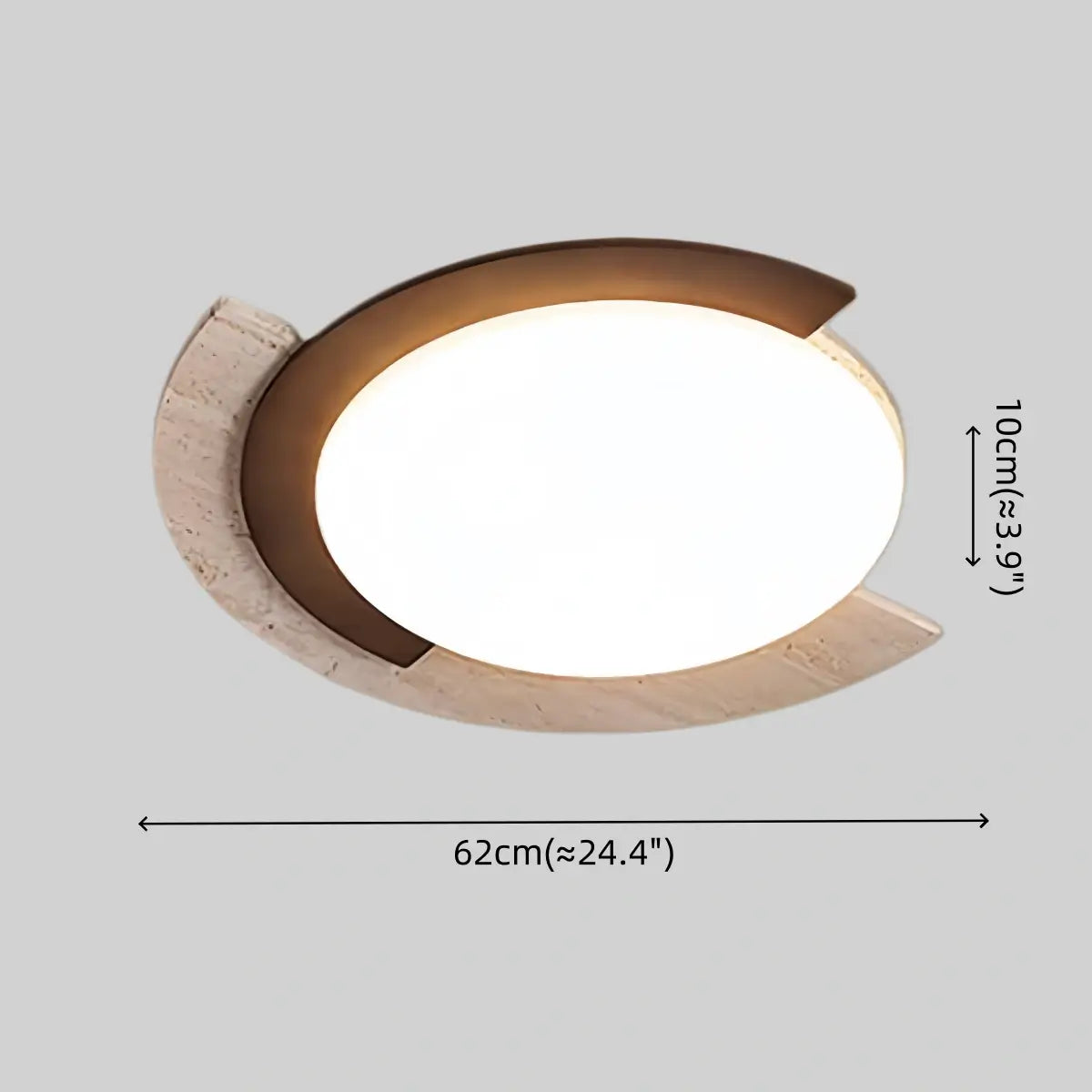 Strata Natural Travertine Ceiling Light