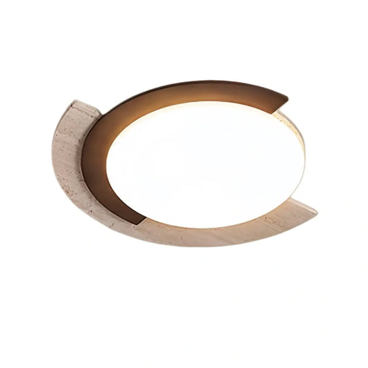 Strata Natural Travertine Ceiling Light