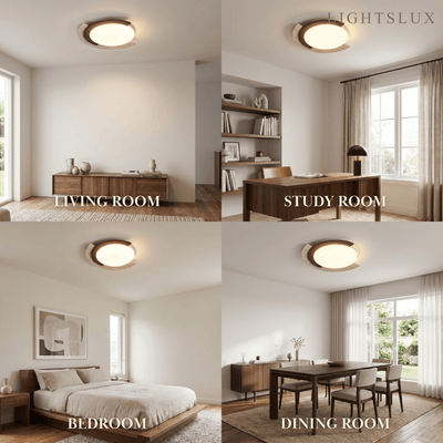 Strata Natural Travertine Ceiling Light