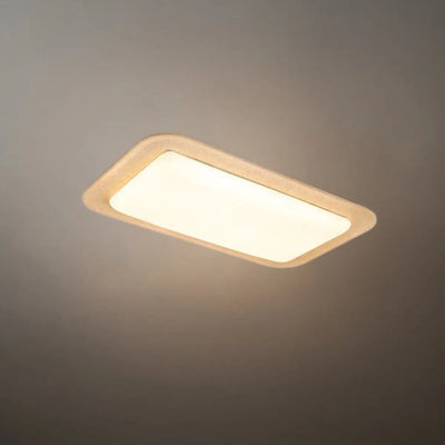 Strata Modern Travertine Ceiling Light – Yellow Stone