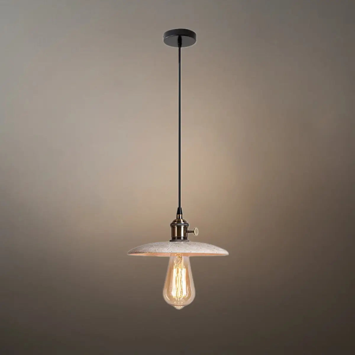 Strata Modern Minimalist Travertine Pendant Light 