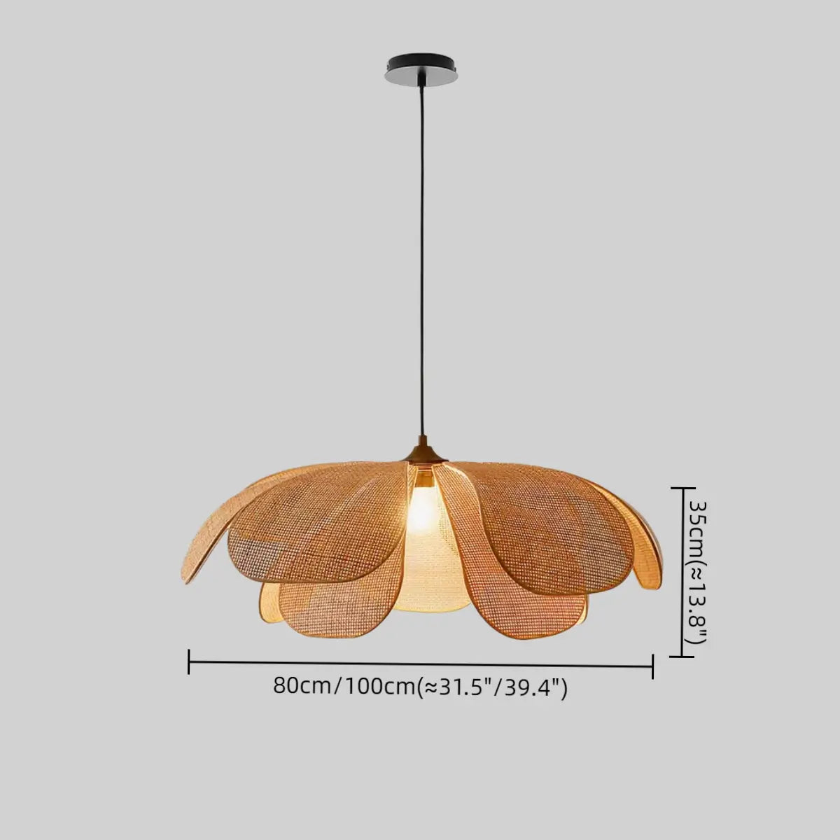 Bamburo Natural Rattan Pendant Light