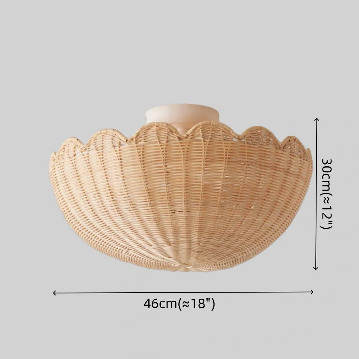 Natural Rattan Ceiling Light