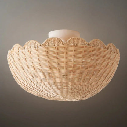 Natural Rattan Ceiling Light