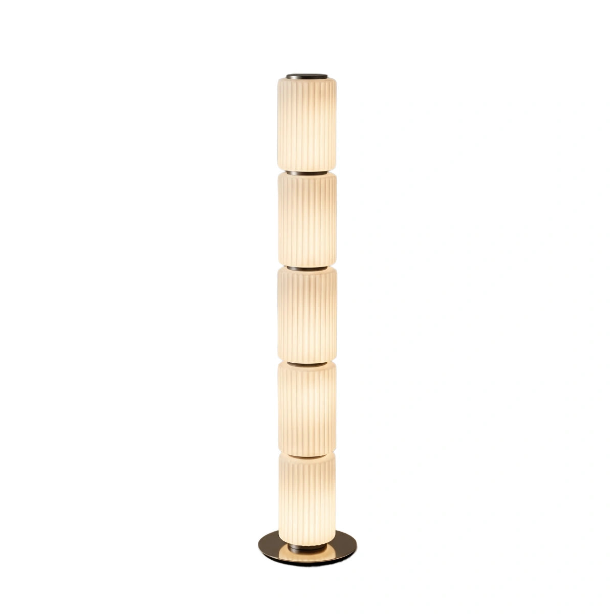 Vetro Modern Glass Column Floor Lamp