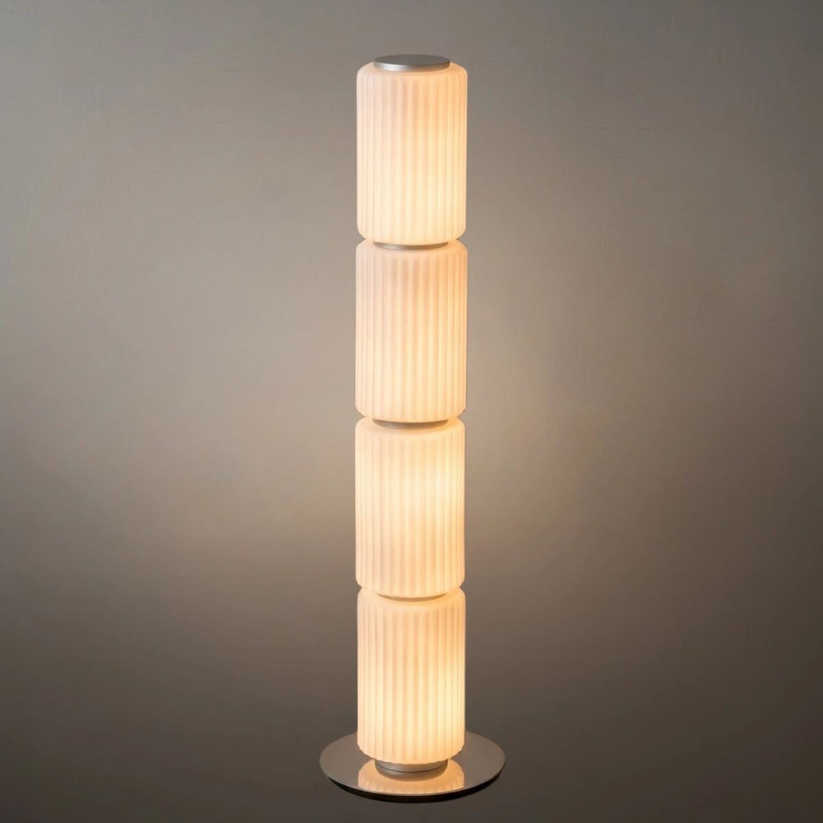 Vetro Modern Glass Column Floor Lamp