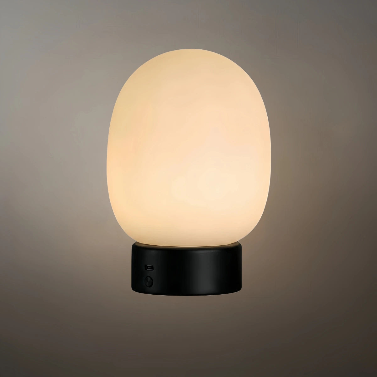 Crema Light Table Lamp -- Metal & Frosted Glass with Touch & Human Induction for Bedroom Living Room