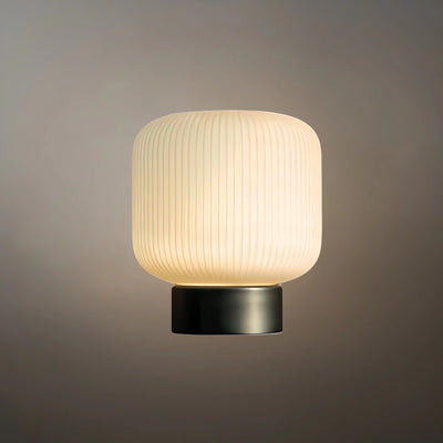 Crema Light Table Lamp -- Metal & Frosted Glass with Touch & Human Induction for Bedroom Living Room