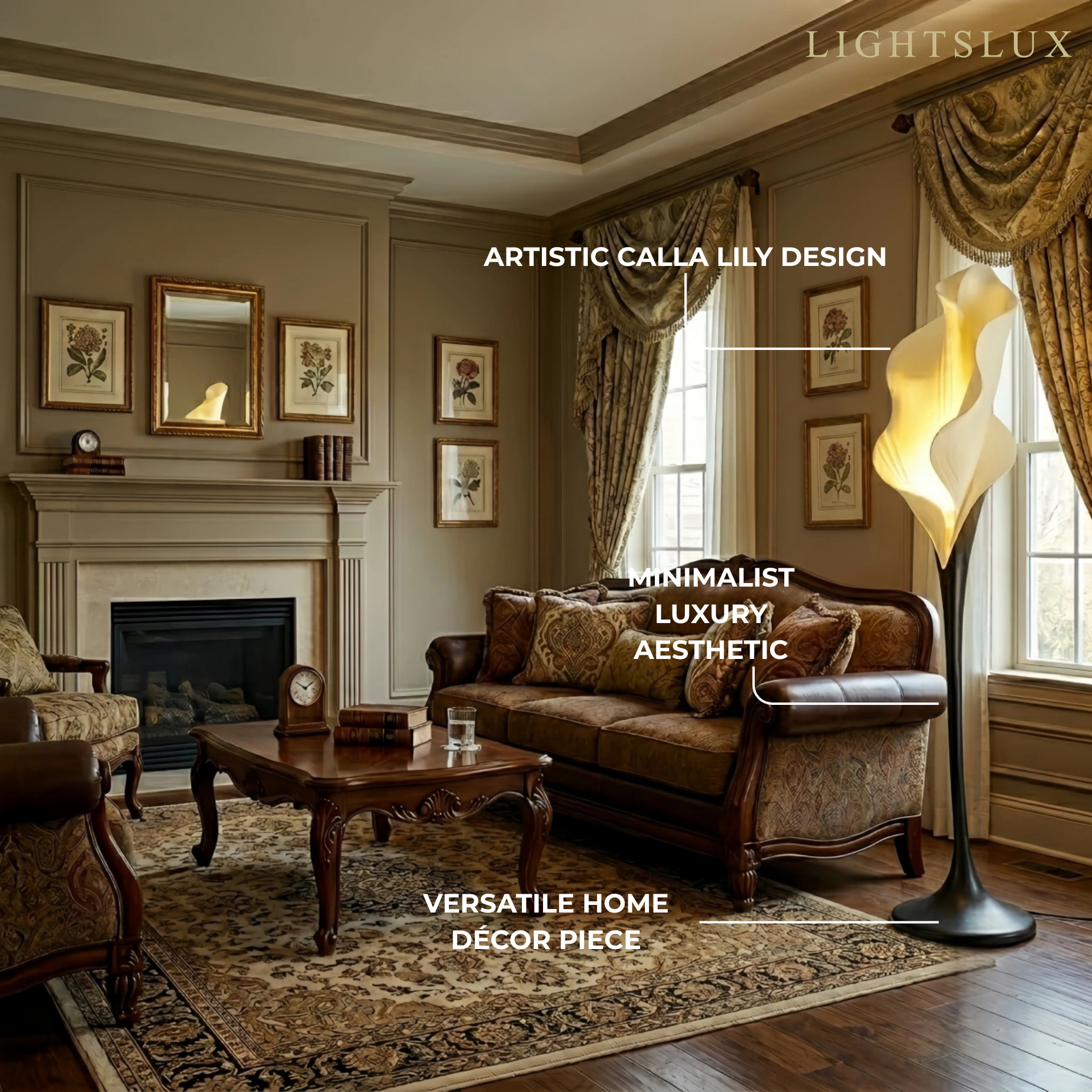 Sleek Luxury Minimalist Floor Lamp--Living Room