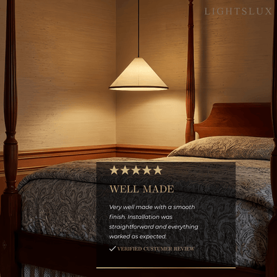 Crema Minimalist Pendant Light -- White LED for Living Room
