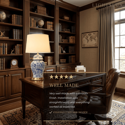 Irondale Vintage Table Lamp--Ceramics for Bedroom