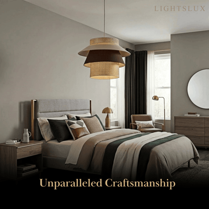 Bamburo Farmhouse Cylinder Pendant Lamp
