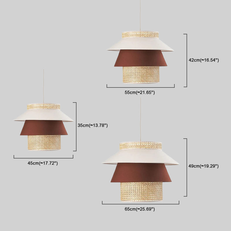 Bamburo Farmhouse Cylinder Pendant Lamp