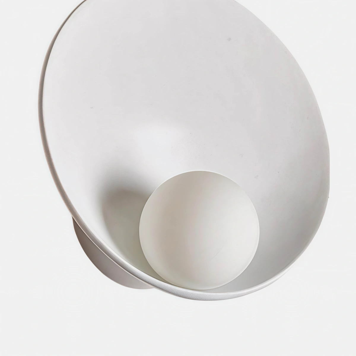 Zenno Minimalist Rustic Bowl Wall Lamp