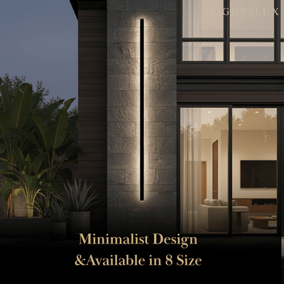 Outdoor LED Wall Light with Sensor - in 8 Size for Outdoor