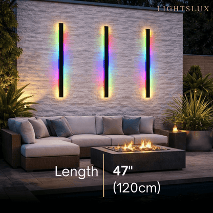 Outdoor LED Wall Light (RGB) — Available in 8 Sizes