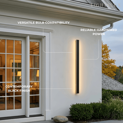 Arcato Minimalist Wall Lamp – Waterproof Linear for Outdoor