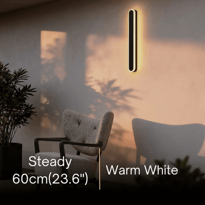 Arcato Modern Linear Outdoor Wall Lamp –  Sensor Light for Indoor/Outdoor