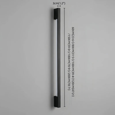 Arcato Modern Linear LED Wall Lamp – Black Wall-Mounted Light for Living Room