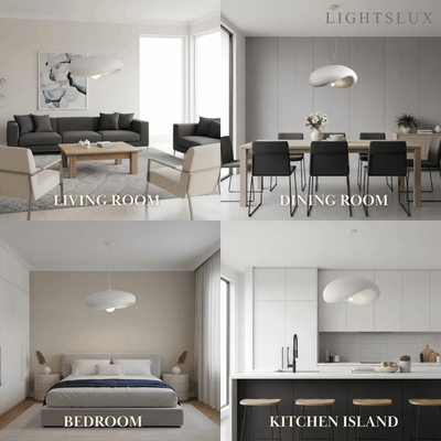 Sandora Modern White Dome Pendant Light