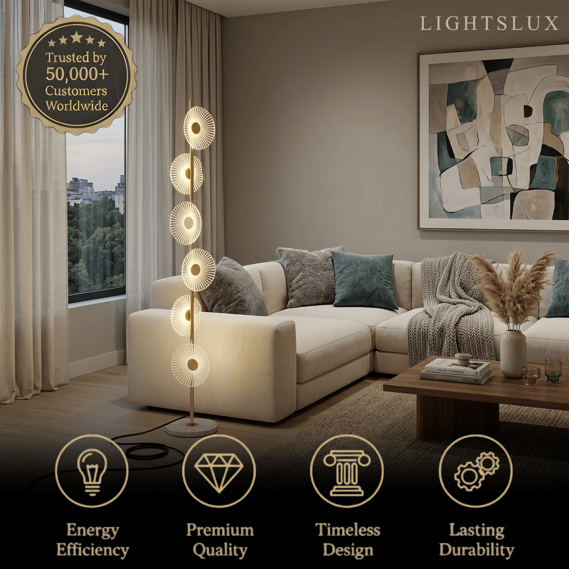 Vivara Art Deco Floor Lamp 