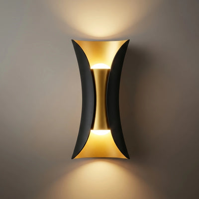 Modern Curved Outdoor Wall Mounted Led Light Dimensionb