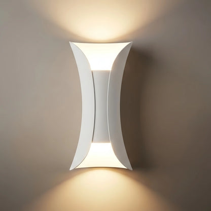Modern Curved Outdoor Wall Mounted Led Light Dimensionb