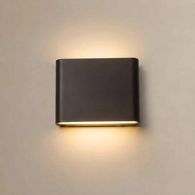 Outdoor Wall Lamp - Black Metal for Patio