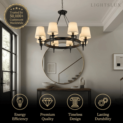 Nebula Vintage Black Chandelier