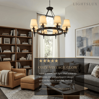 Nebula Vintage Black Chandelier