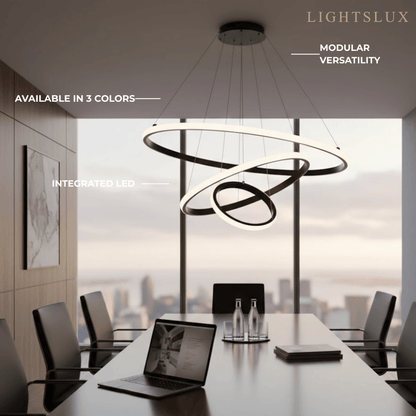 Velora Modern Metal Ring Pendant Light –  Fixture for Living