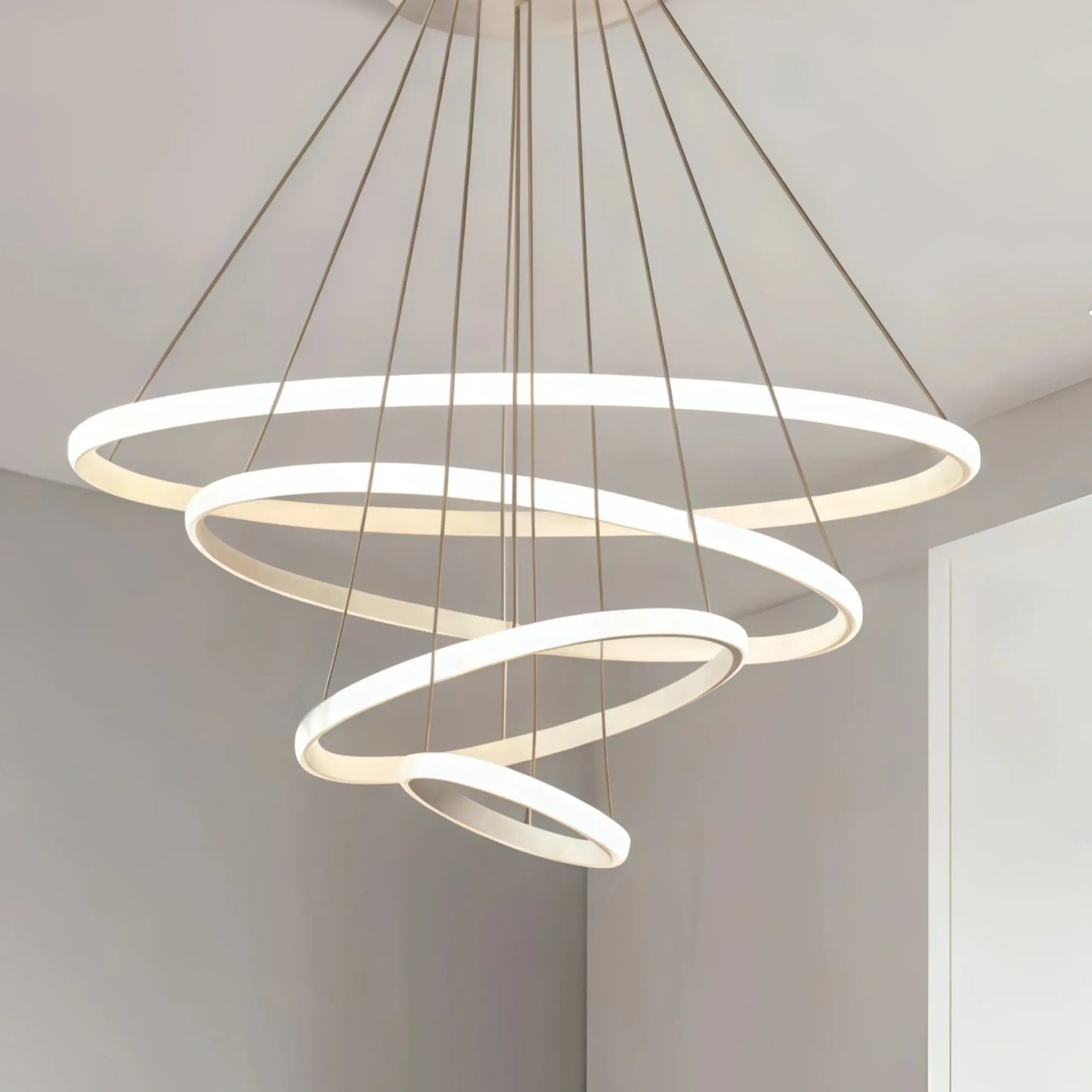 Velora Modern Metal Ring Pendant Light –  Fixture for Living