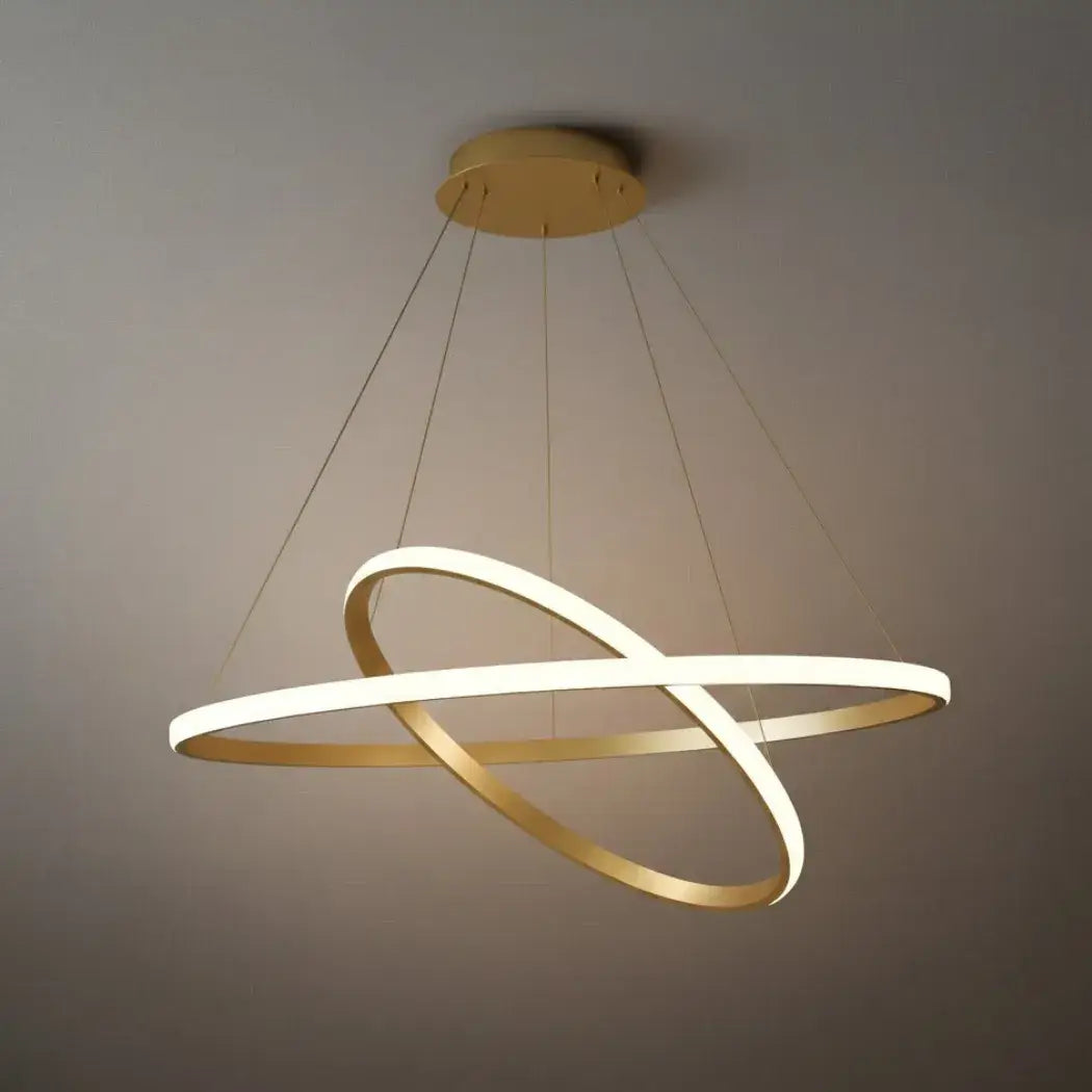 Velora Modern Metal Ring Pendant Light –  Fixture for Living