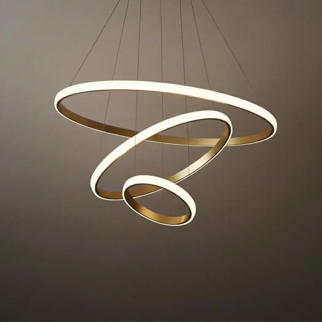 Velora Modern Metal Ring Pendant Light –  Fixture for Living