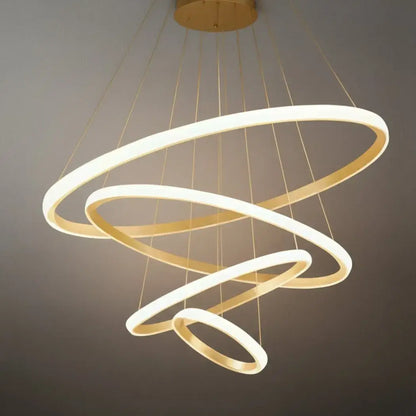 Velora Modern Metal Ring Pendant Light –  Fixture for Living