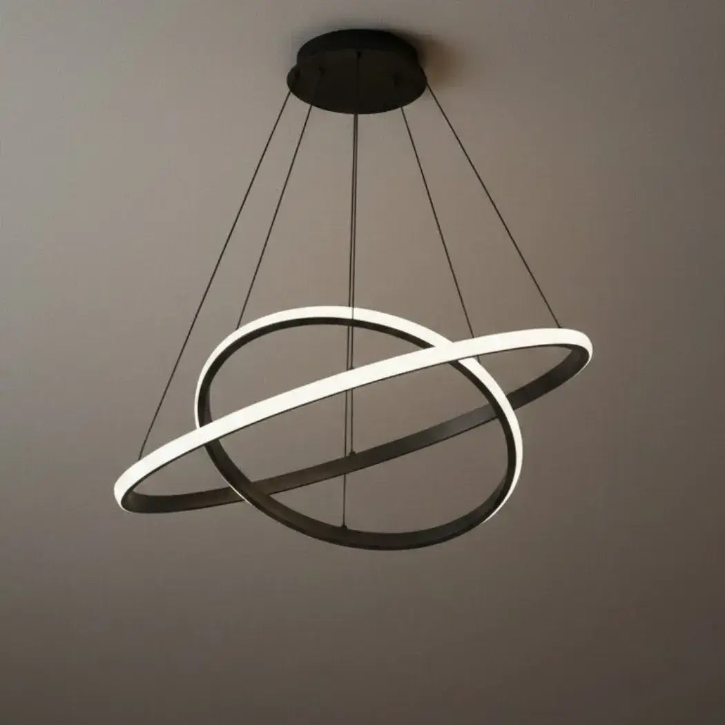 Velora Modern Metal Ring Pendant Light –  Fixture for Living