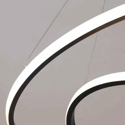Velora Modern Metal Ring Pendant Light –  Fixture for Living
