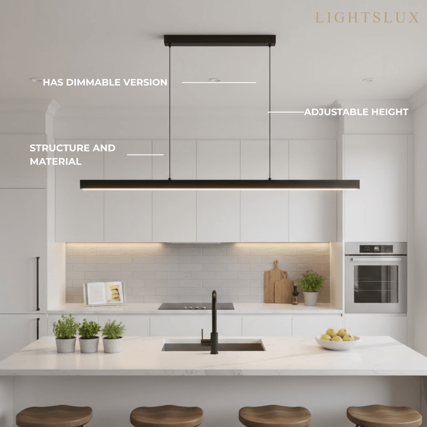 Arcato Modern LED Pendant Light- Kitchen