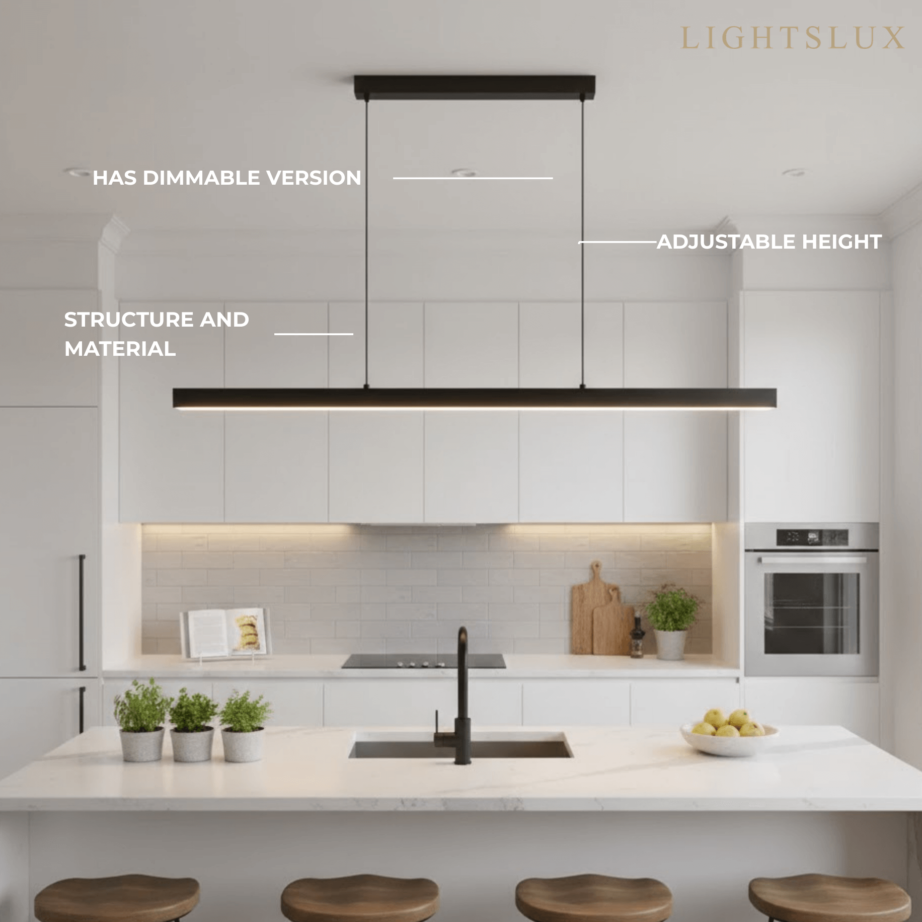 Arcato Modern LED Pendant Light- Kitchen