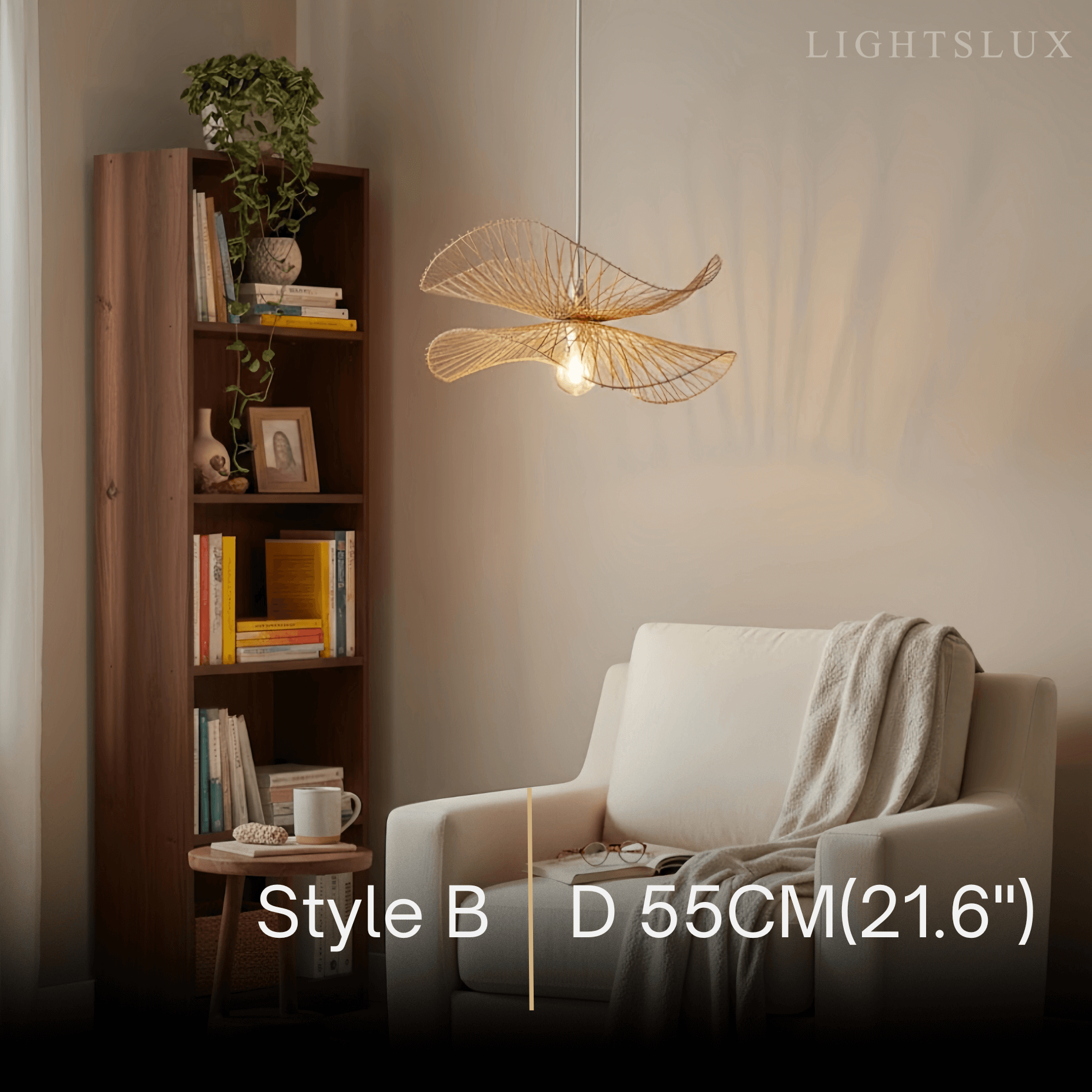 Bamburo Natural Rattan Pendant Light