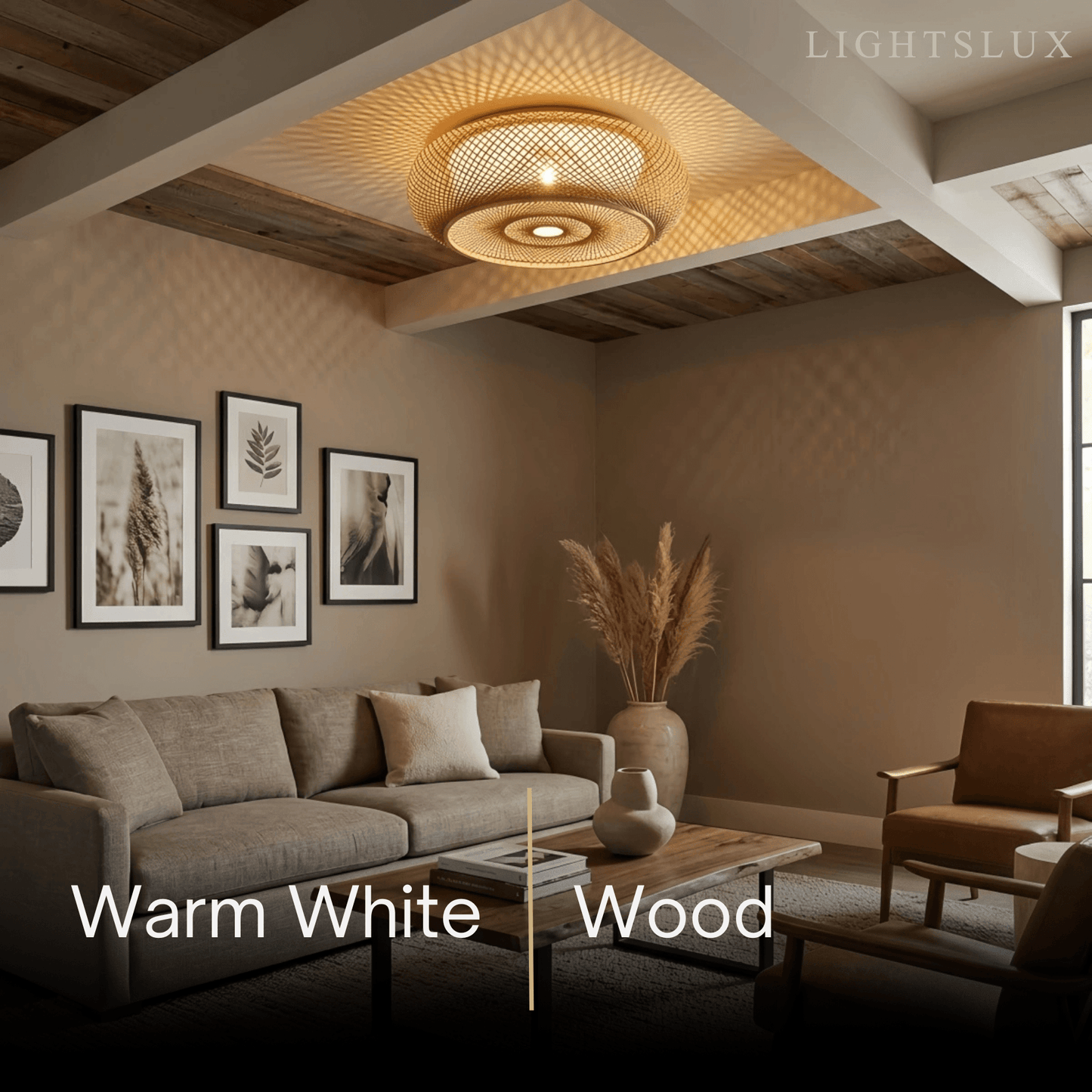 Bamboo Ceiling Light 