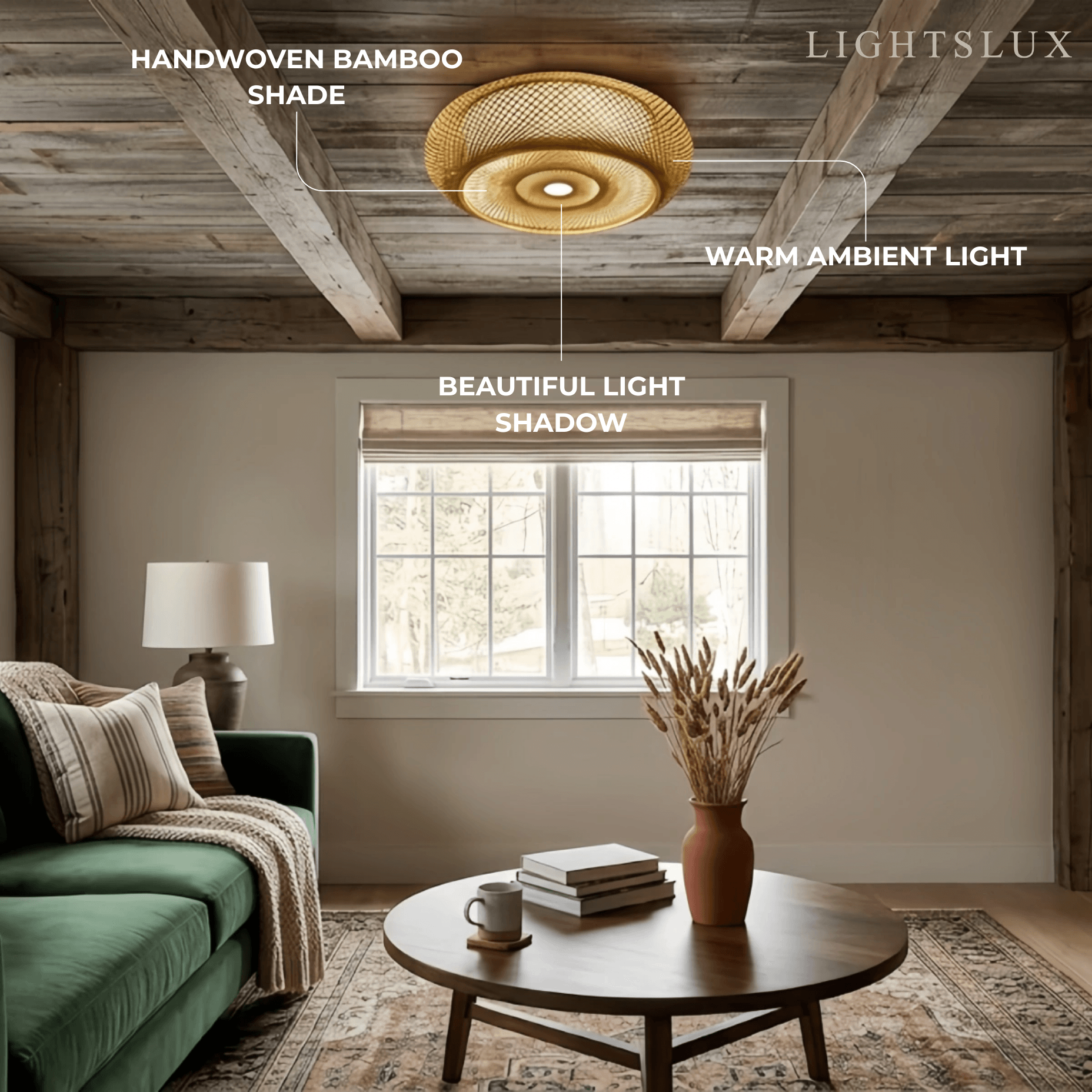 Bamboo Ceiling Light 