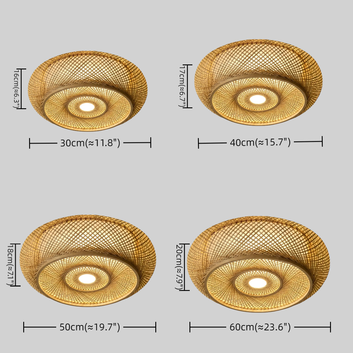 Bamboo Ceiling Light 