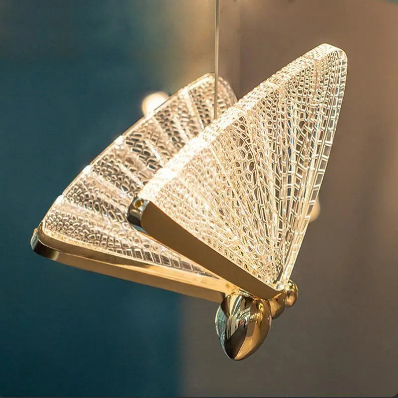 Art Deco Butterfly Pendant Light 