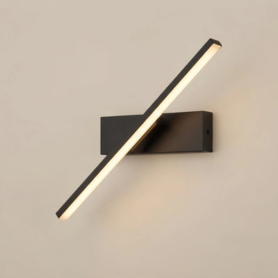 Arcato Modern Linear Wall Lamp – Black/White Metal Fixture for Bedroom
