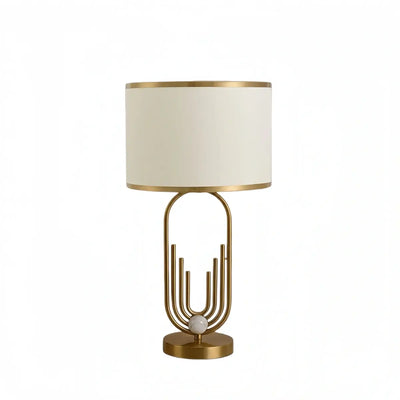 Table Lamp - Metal Frame with Fabric 